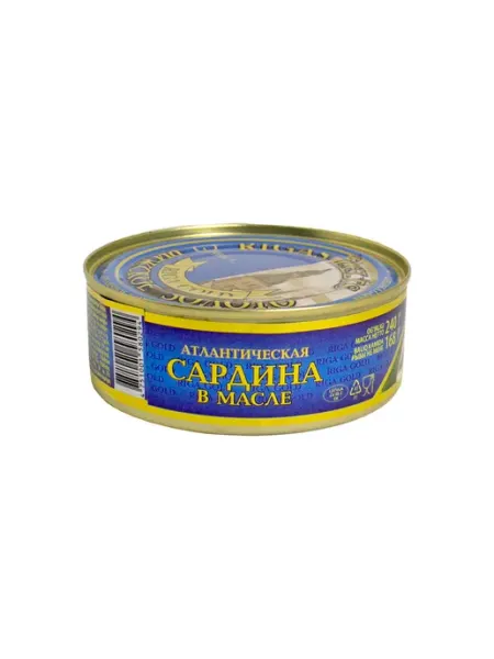 Riga Gold Сардина атлантическая в масле 240гр 24x