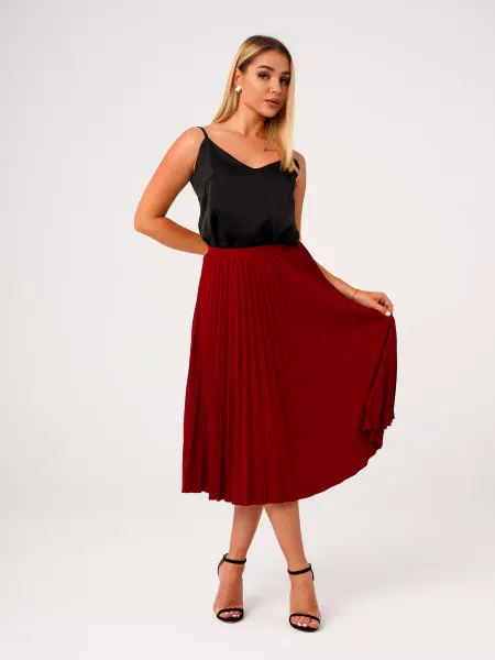 DALIRA COLLECTION Юбка офисная миди на резинке плиссе