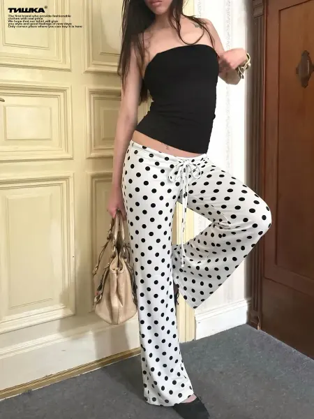Tishka Летние брюки трубы polka dot