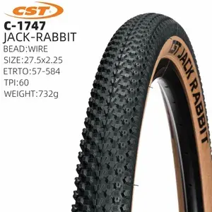 Покрышка для велосипеда 27.5"x2.25" CST Jack Rabbit C1747 с коричневой боковиной