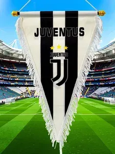 Футбольный Вымпел "Ювентус" 40*25 см Juventus Football Club двусторонний, флажок, сувенир.