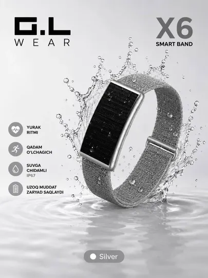 G.L WEAR X6 Smart Band — современный умный фитнес-браслет