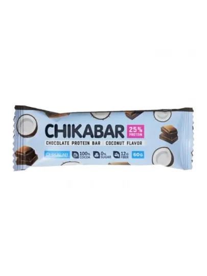 Протеиновый батончик Chikabar, 25% белка, без сахара, 60 гр