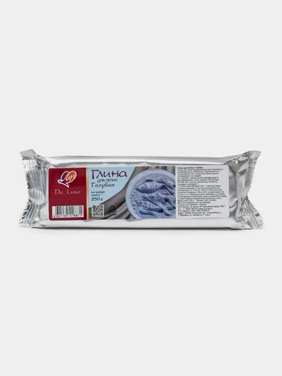 Глина для лепки Луч, голубая, 250 г