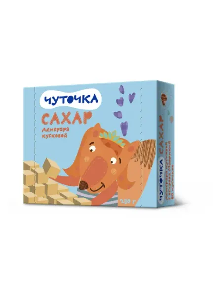 Сахар тростниковый Чуточка кусковой, 250