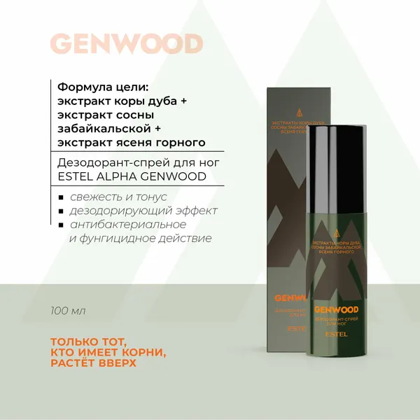 ESTEL PROFESSIONAL Дезодорант-спрей ALPHA GENWOOD для ног 100 мл