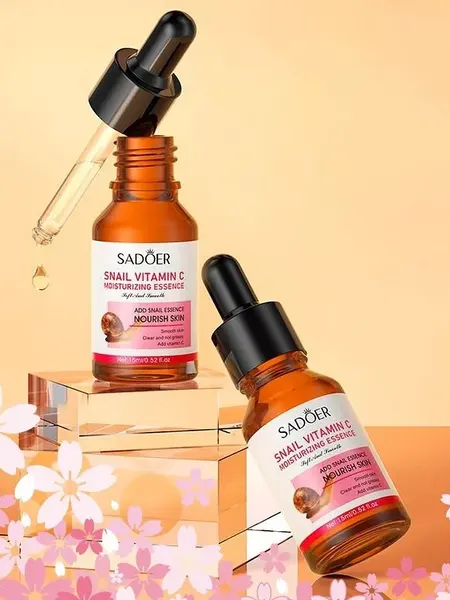 Сыворотка для лица Sadoer Snail Vitamin C, 15мл