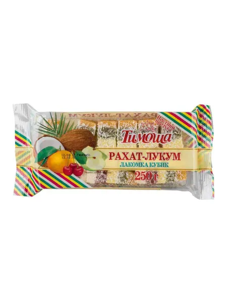 Рахат-лукум Тимоша Лакомка кубик, 250г