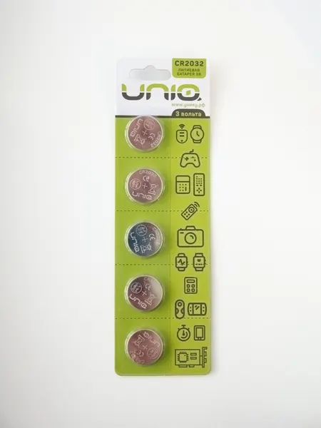 Батарейки СR2032 UniQ