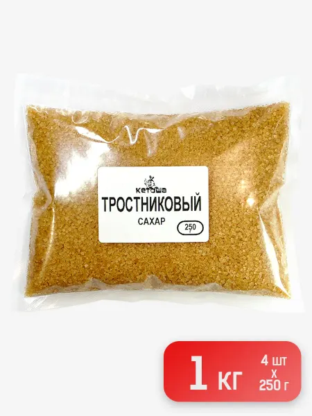 Тростниковый сахар нерафинированный 4 х 250 г