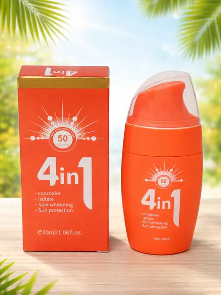 Солнцезащитный крем для лица и тела, нелипкая текстура, 4в1 SPF 50+