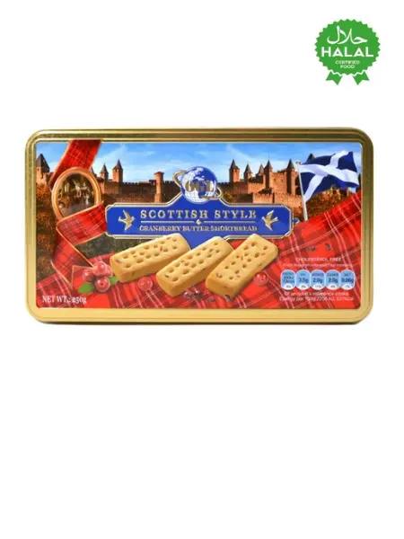 HUAMEI Печенье с клюквой SHORTBREAD Шотландское 250г