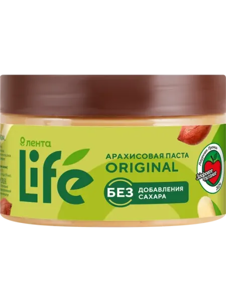 Паста арахисовая ЛЕНТА LIFE, 250г