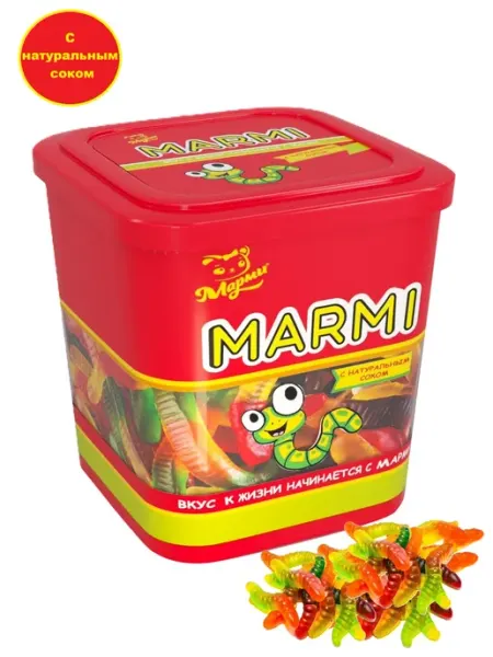 MARMI Жевательный мармелад желейный черви 250г
