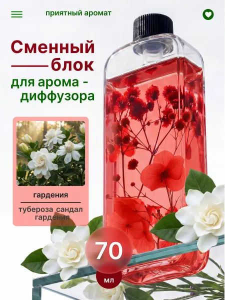 Сменный блок для автоматического аромадиффузора (Гардения)