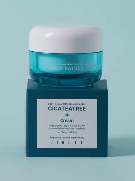 Jigott Успокаивающий крем для чувствительной кожи 50мл Cicateatree Cream