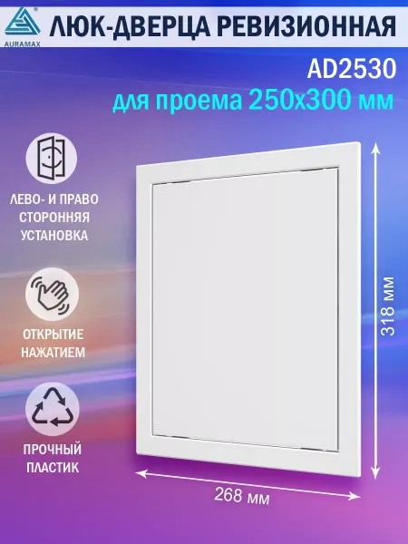 AURAMAX Люк ревизионный для проема 250х300 пластиковый