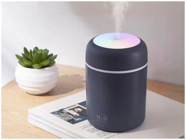 Новый красочный увлажнитель воздуха темно-серый MyPads M-157489 для дома, автомобиля, офиса оригинальный полезный нужный подарок на День рождения.