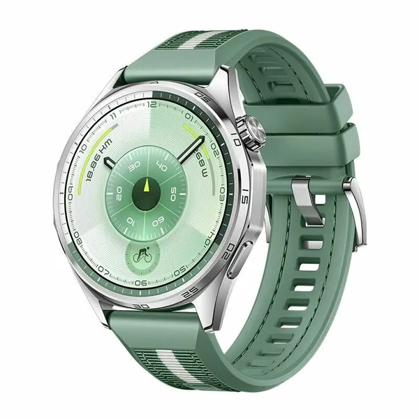Умные часы Huawei Watch GT 6 46мм, Зелёный, Ремешок зелёный плетеный (ATM-B19)