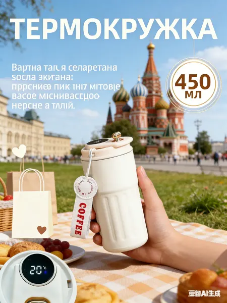 Все для всех Автомобильная термокружка для кофе