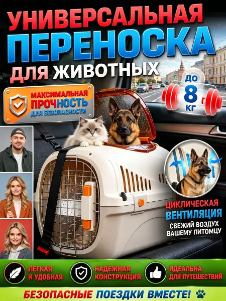 Автомобильная переноска сумка для кошек и собак