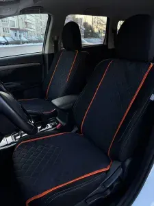 Накидка автомобильная на Передние сиденья, Микровелюр, 2 шт.