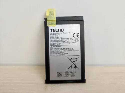 Аккумулятор BL-25LT для смартфона Tecno Phantom V Fold AD10, 2550 mAh
