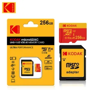 KODAK 256ГБ Карта памяти microSDXC U3 V30 A1 4K C10 + адаптер