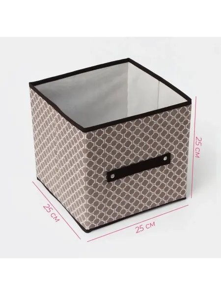 Стеллаж для хранения Доляна Браун 25x25x25 см