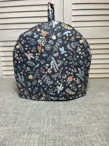 Грелка на чайник для кухни 25x30 см, 1 шт. темно-зеленый, белый