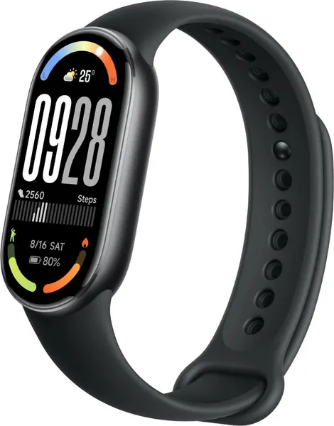 Фитнес-трекер XIAOMI Smart Band 10 AMOLED, корпус черный, ремешок черный (BHR07PYGL)