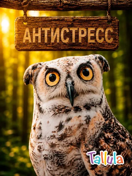 Tallula Антистресс мягкая игрушка Филин, 26 см