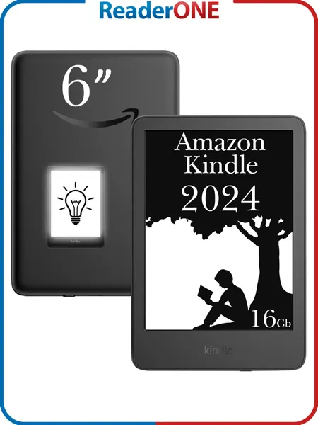 Электронная книга Amazon Kindle 11, 6", 16Gb, 2024, Wi-Fi, подсветка, Special Offer, чёрная