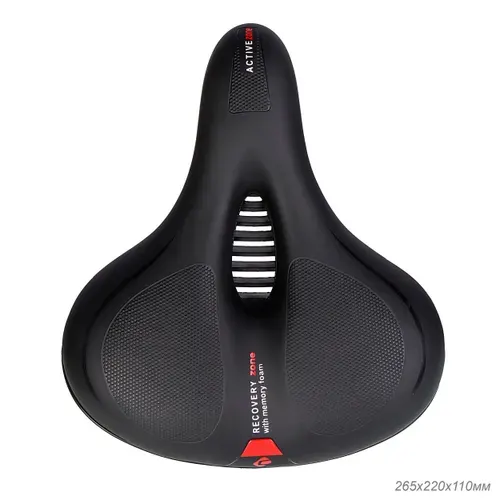 Седло велосипедное комфортное COMIRON TOKYO C012 265x220