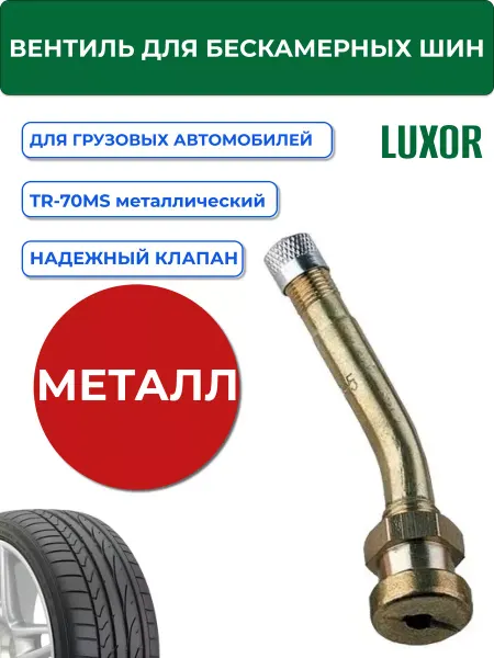 Luxor Вентиль грузовой TR-70MS (угол 27град) l=25*40мм, d отв=10мм