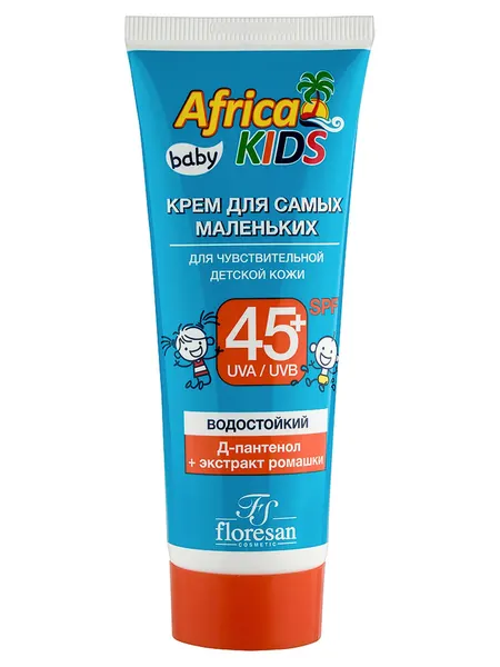 FLORESAN AFRICA KIDS крем для самых маленьких для чувствительной детской кожи SPF 45+ 50 МЛ