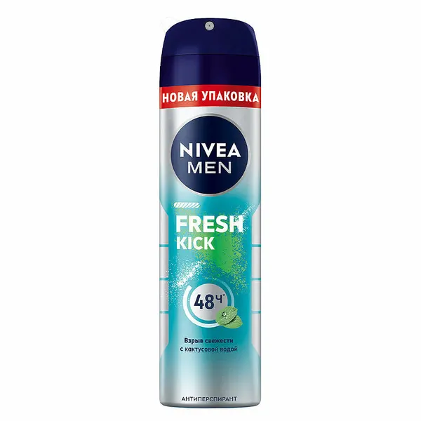 Дезодорант-антиперспирант Nivea Fresh Kick спрей муж, 150 мл