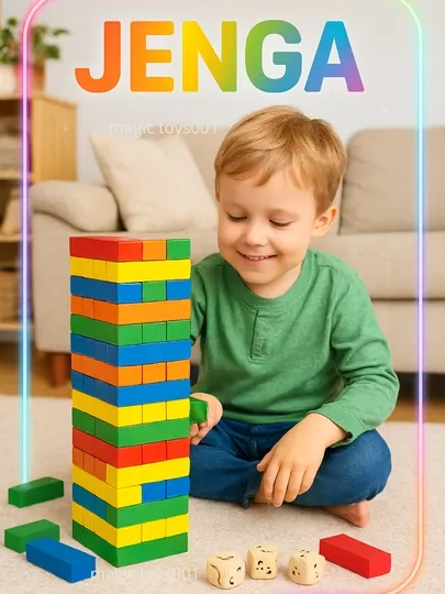 Детские игрушки Дженга, высота 28 см