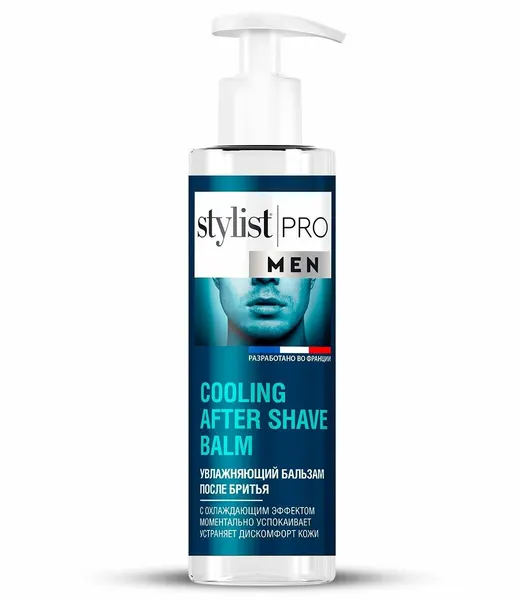 Stylist Pro Men Успокаивающий бальзам после бритья для мужчин, 190 мл.