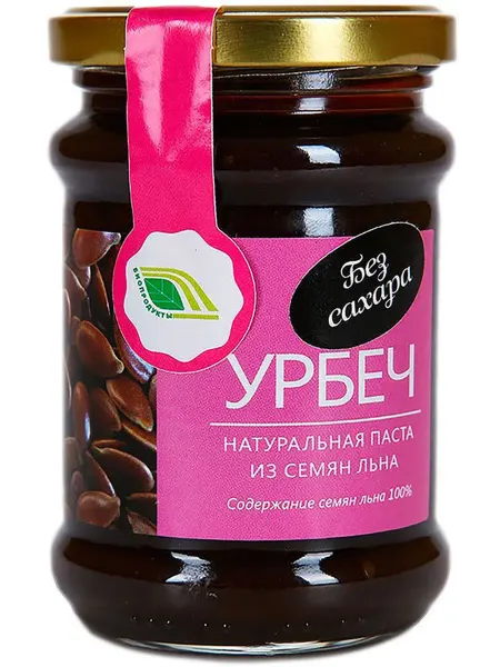 Паста Урбеч Биопродукты из семян льна натуральная, 280г