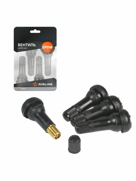 Вентиль для б/к шин TR413 PRO, EPDM резина, 4 шт, AIRLINE ATRV413EPDM01