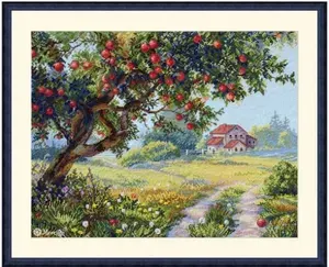 Набор для вышивания крестиком Мережка K-255 The Old Apple Tree "Старая яблоня", 29.5 х 38.5 см