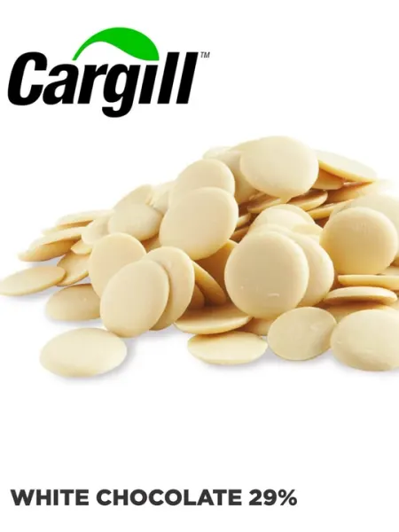 Шоколад белый 29% Cargill — бельгийский шоколад для десертов, фигурок и глазури