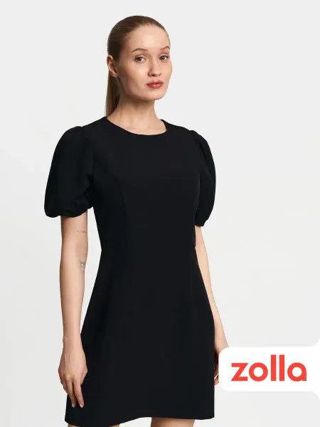 Zolla Платье мини облегающее с короткими объемными рукавами