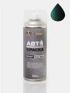 Краска SUBARU, код 29W, WOODLAND GREEN, автомобильная эмаль FixPaint Spray в аэрозольном баллончике 520 мл