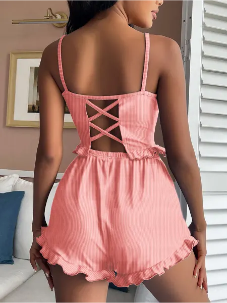 GIRLA Пижама женская с шортами для дома