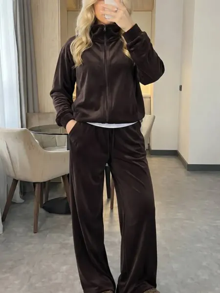 LACE LS Спортивный костюм велюровый на молнии