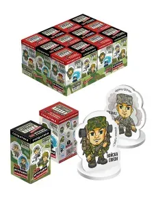 Жевательный мармелад Fresh Toys/Фреш Тойз с 2D игрушкой "Солдатики"шоу-бокс 12 шт. по 10 гр.