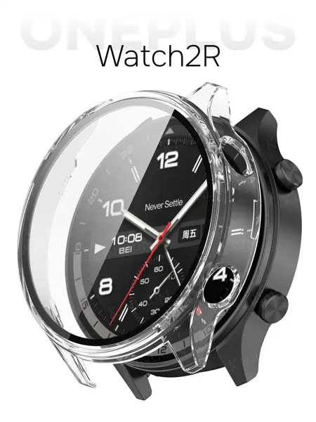 Защитный чехол-бампер для Oneplus Watch 2R прозрачный