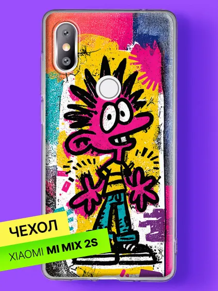 Xiaomi Чехол на Mi Mix 2S Панк-персонаж в стиле гранж